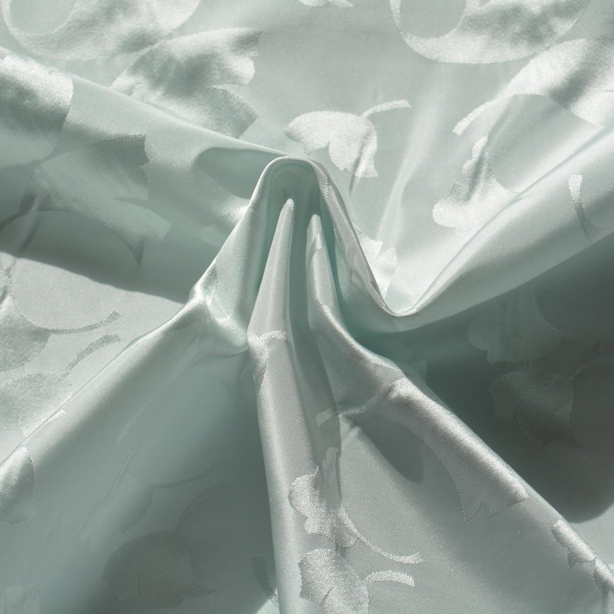 100% Silk Jacquard Fabric | Silk Light blue 36" Wide Luxury Fabric | By the Yard