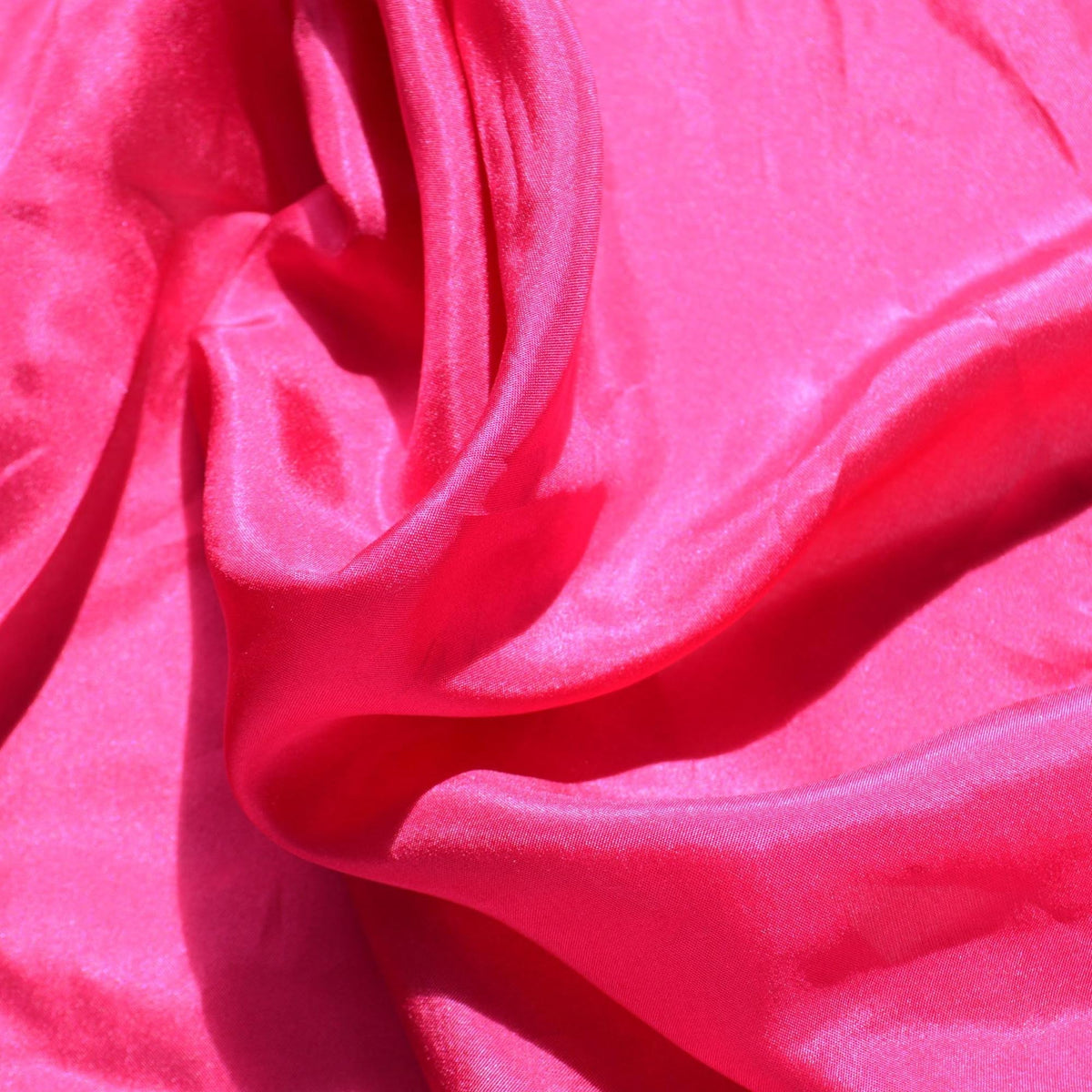 Silk Habotai Fabric Bright pink 45" Wide Luxury Fabric | By the Yard