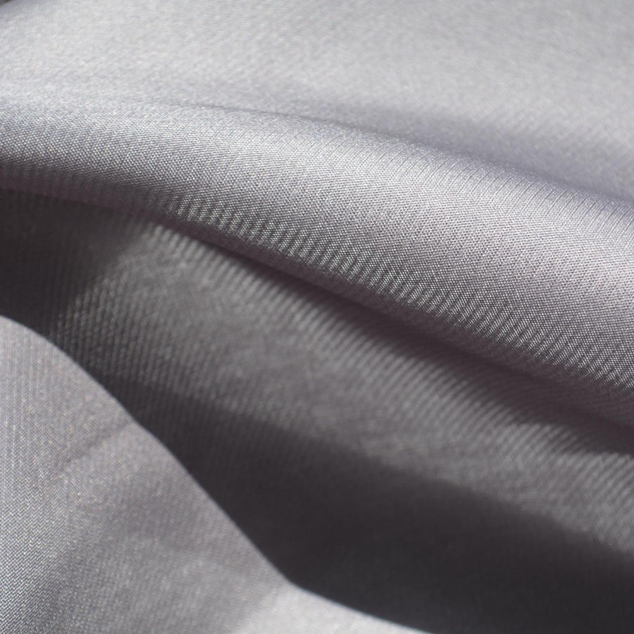 Pure Silk Gazar Fabric | Gray Designer Deadstock | Dresses, Skirts, Bridal, Couture | By the Yard