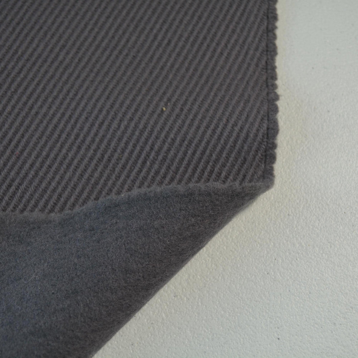 Wool Gabardine Fabric | Heavyweight Double-Faced Wool Twill | Gray Upholstery Home Decor |By the Yard