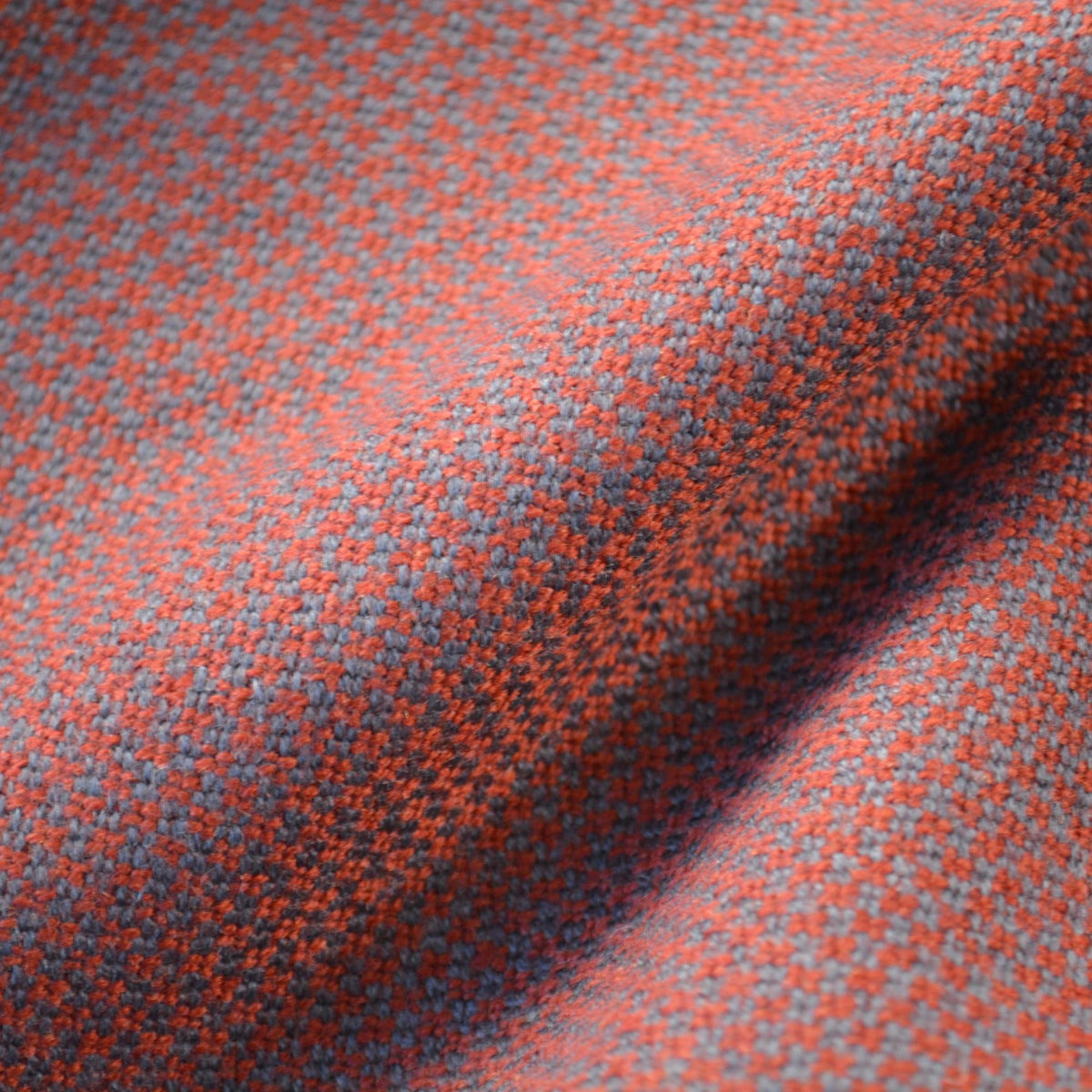 Luxury Wool Blend | Wool Cashmere Coating | Red and gray | Designer Fabric Yardage |By the Yard