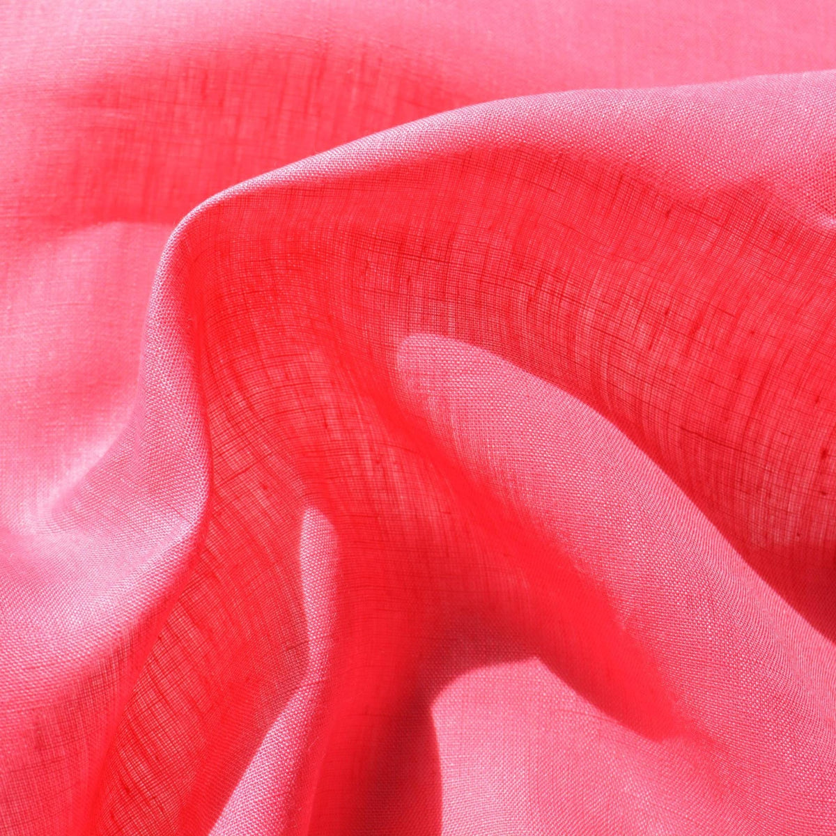 100% Linen Fabric Pink Barbie pink 55" Wide Dressmaking Tailoring | By the Yard