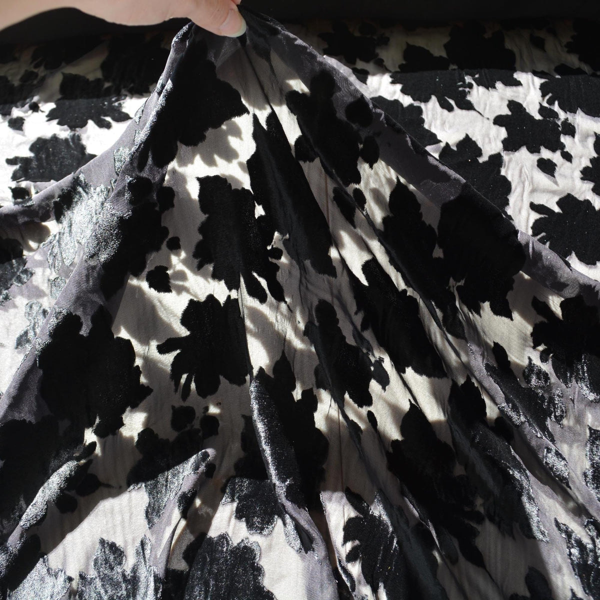 Italian Chiffon Burnout Velvet | Designer Deadstock Andre Lang | Made in Italy |By the Yard