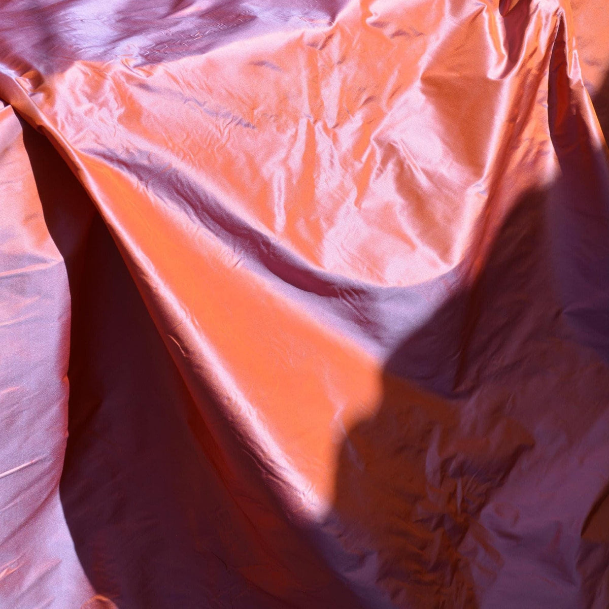 European Silk Two-Tone Taffeta Fabric | 100% Silk, 55" Wide | Iridescent Dupioni-Style for Dresses, Gowns & Décor | By t