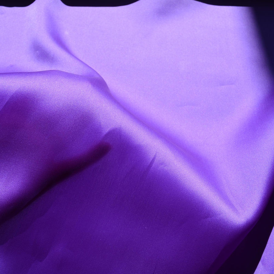 Purple 100% Silk Organza Fabric | Designer Deadstock Yardage |By the Yard