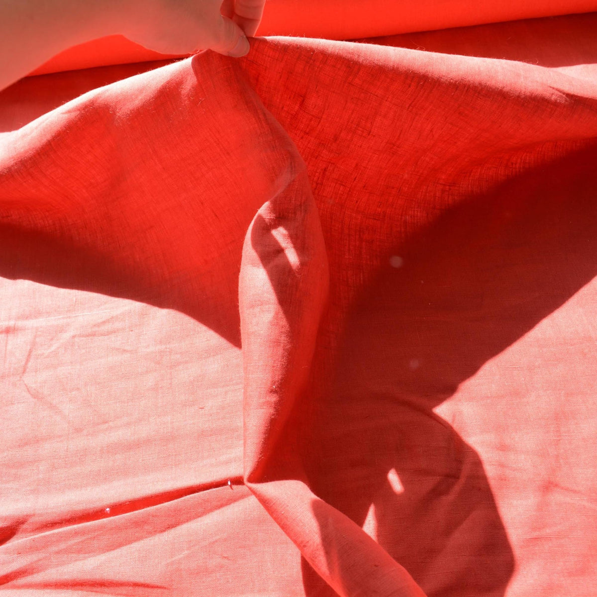 100% Linen Fabric Clay red 59" Wide Dressmaking Tailoring | By the Yard