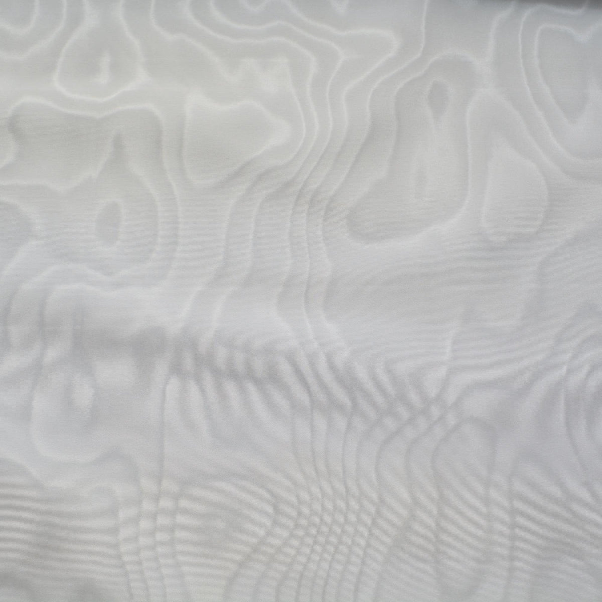 Heavyweight Silk Moiré Taffeta Fabric | White | Silk Watered Taffeta | By the Yard