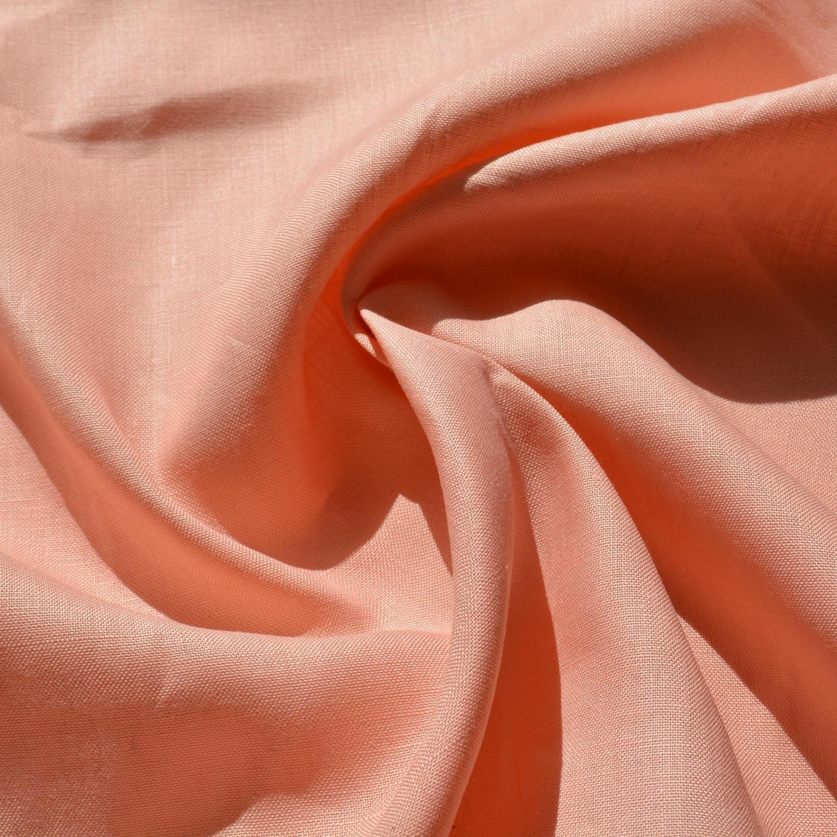 100% Linen Fabric pink coral 59" Wide Dressmaking Tailoring | By the Yard