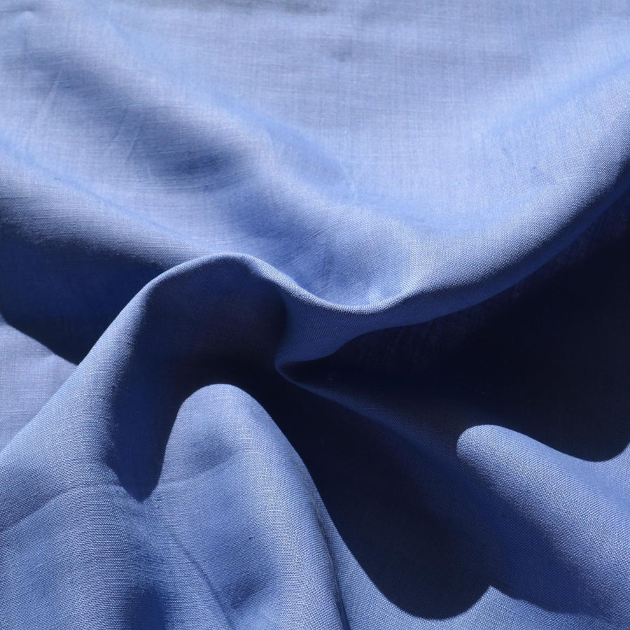 100% Linen Fabric Blue 59" Wide Dressmaking Tailoring | By the Yard