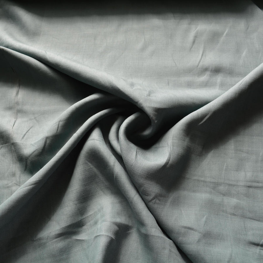 100% Linen Fabric Green 61" Wide Dressmaking Tailoring | By the Yard