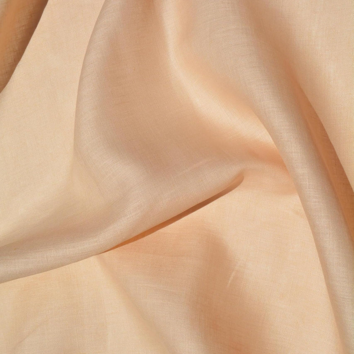 Light Peach Linen Fabric | 100% Midweight Linen Solid Weave 59" Wide | Linen Yardage for Clothing, Summer Dresses, Home 