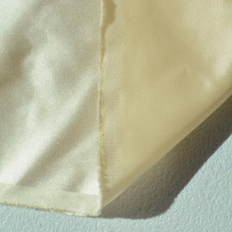 100% Silk Duchess Satin Fabric Cream Off White Bridal Heavyweight 58.5 Inch Usable | By the Yard