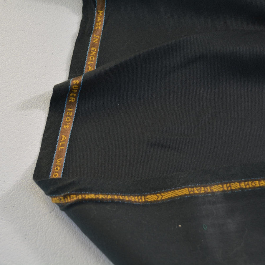 European Pure Wool | Super 120s Gabardine | Dark green | Designer Fabric Yardage |By the Yard