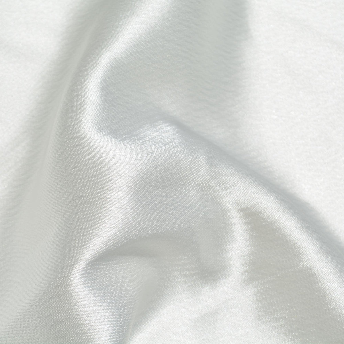 Satin Fabric | White Heavyweight Designer Deadstock | Dresses, Bridal, Special Occasion | By the Yard