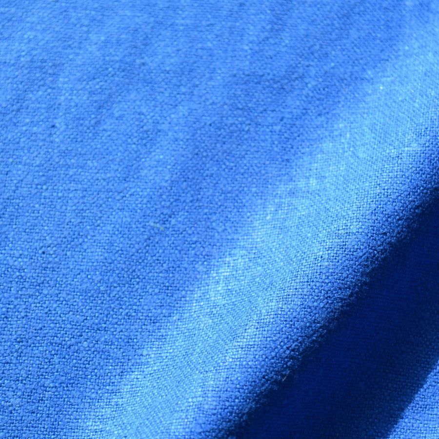 Raw Silk Noil Fabric Royal blue 37" Wide Luxury Fabric | By the Yard