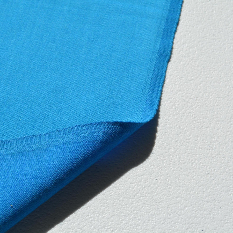 Silk Batiste Stretch Fabric | Blue Matte stretchy knit 42" Wide Luxury Fabric | By the Yard