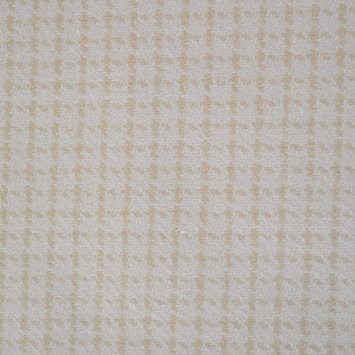 Italian Wool Tweed Fabric | with Tan Check Stripes Coat and Jacket Material 55 Inch Wide | By the Yard