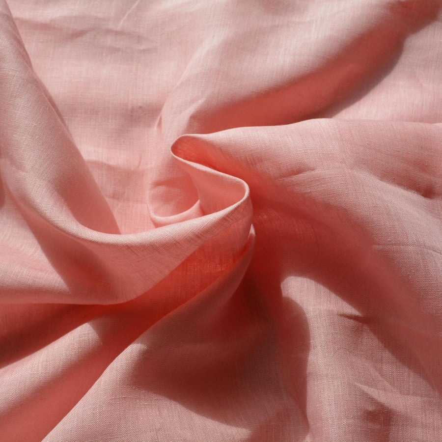 100% Linen Fabric Light pink 55" Wide Dressmaking Tailoring | By the Yard