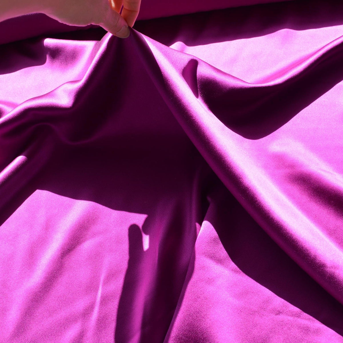 Silk Satin Fabric Purple 45" Wide Luxury Fabric | By the Yard