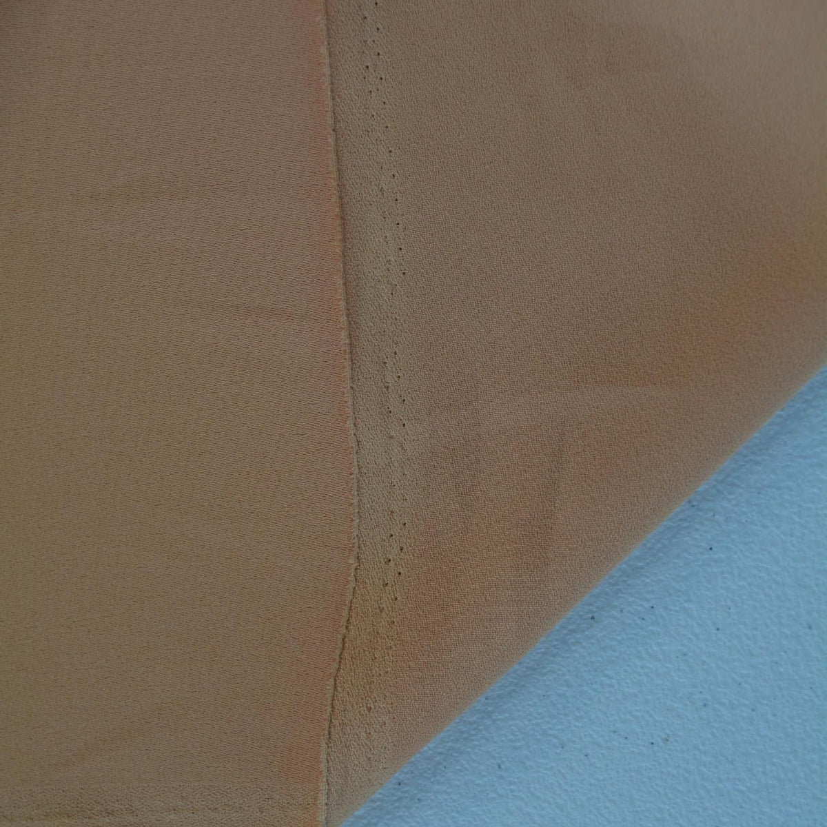 Italian Lightweight Wool Crepe Fabric Light orange 57.5" Pure Wool | By the Yard
