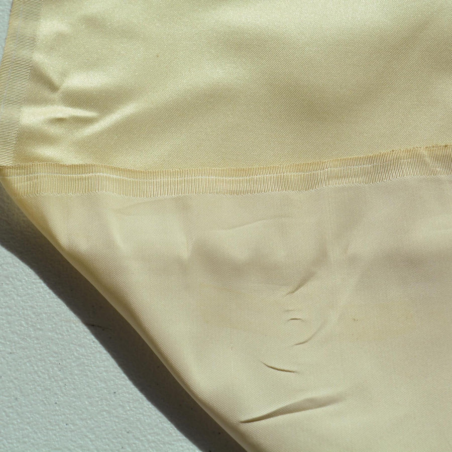 100% Silk Duchess Satin Fabric Cream Heavyweight Bridal 48.5 Inch Usable | By the Yard