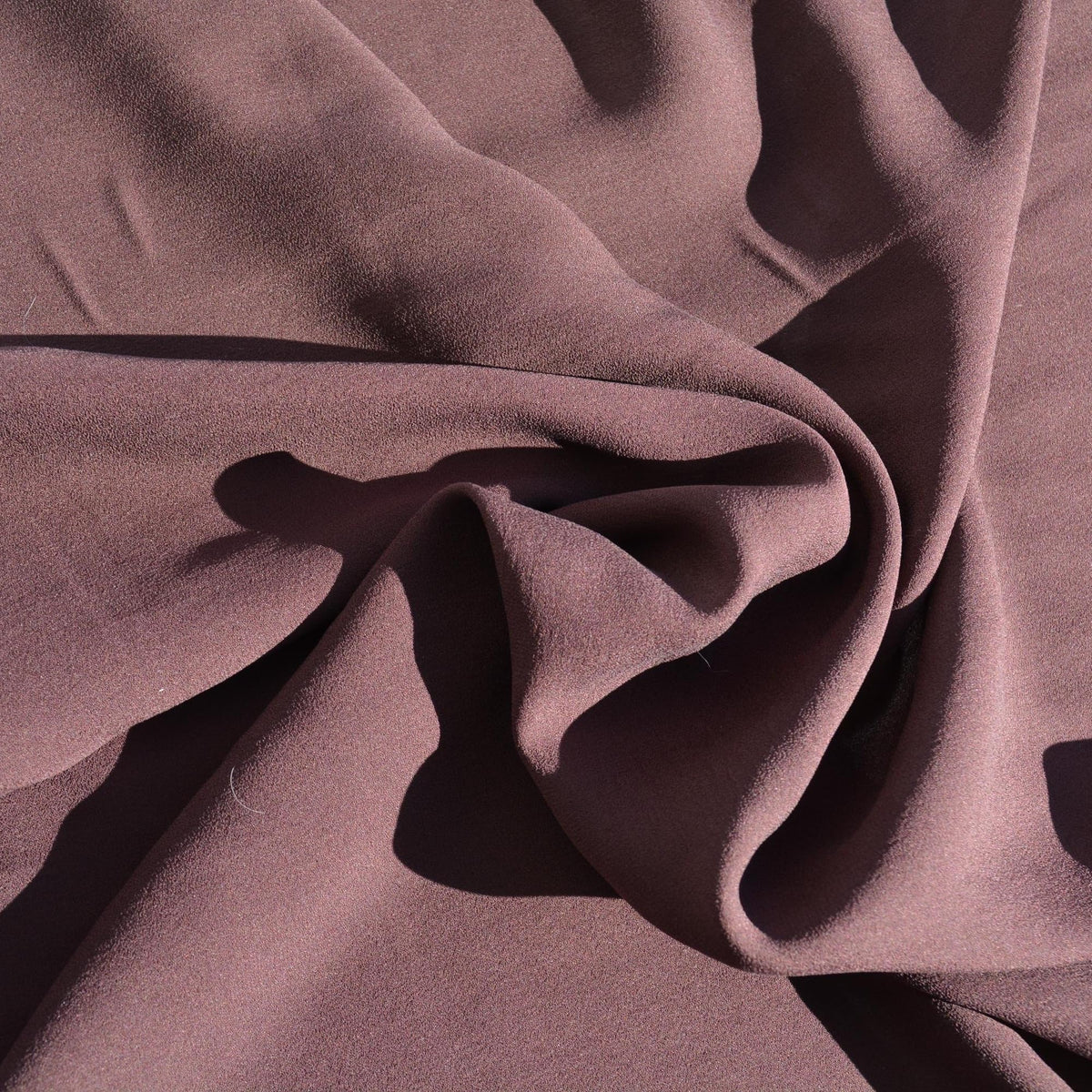 Silk Georgette Fabric | Brown | Luxury Designer Textile |By the Yard