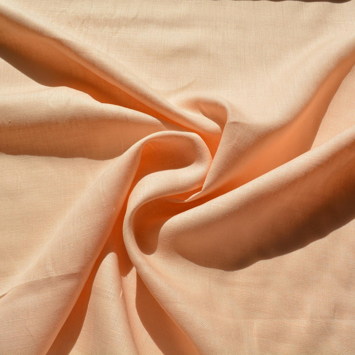 100% Linen Fabric Light peach 46" Wide Dressmaking Tailoring | By the Yard