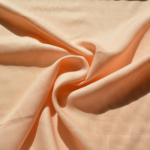 100% Linen Fabric Light peach 46" Wide Dressmaking Tailoring | By the Yard