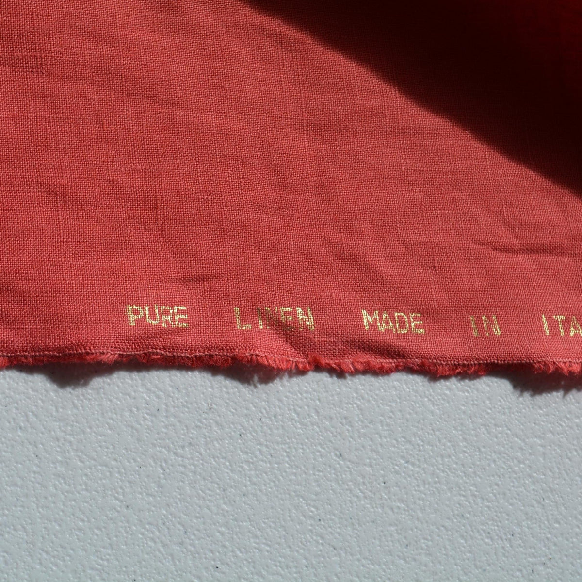 100% Linen Fabric Clay red 59" Wide Dressmaking Tailoring | By the Yard