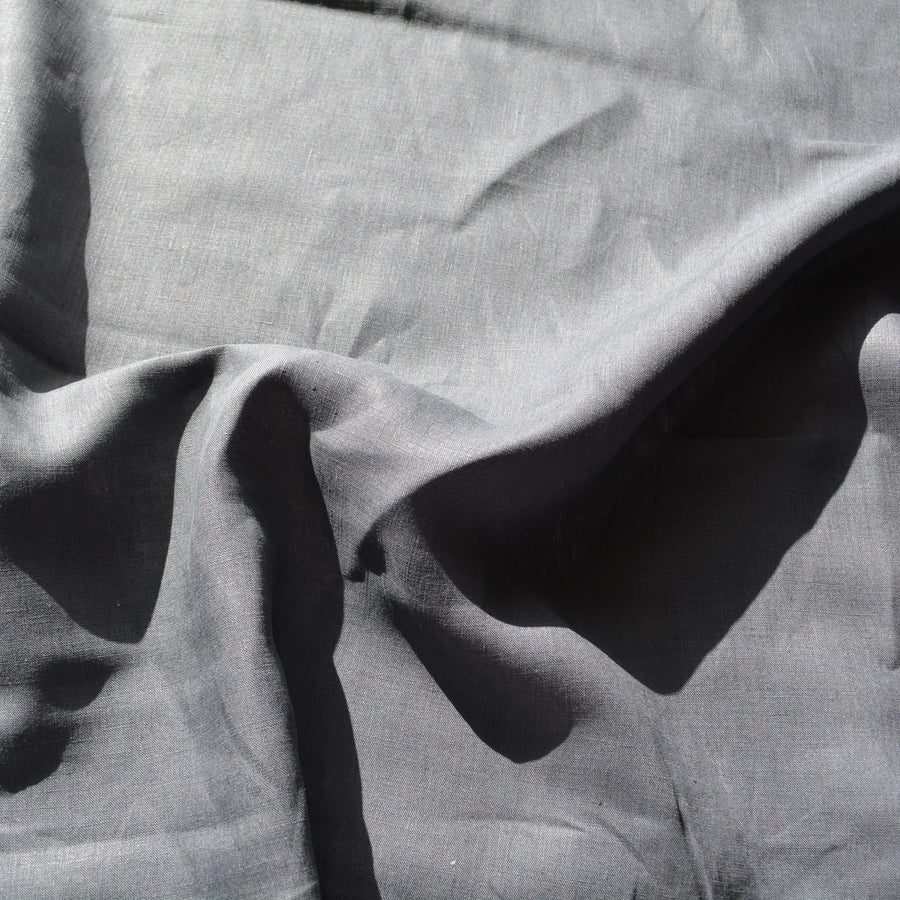 100% Linen Fabric Black 61" Wide Dressmaking Tailoring | By the Yard