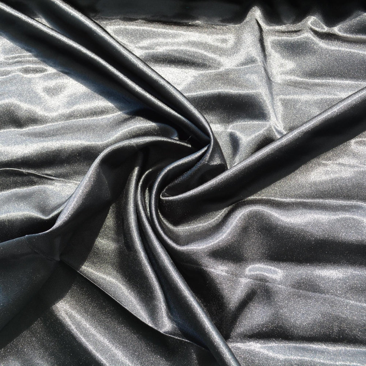 Black Satin Fabric | Designer Deadstock | Slip Dresses, summer sewing, luxury garments | By the Yard