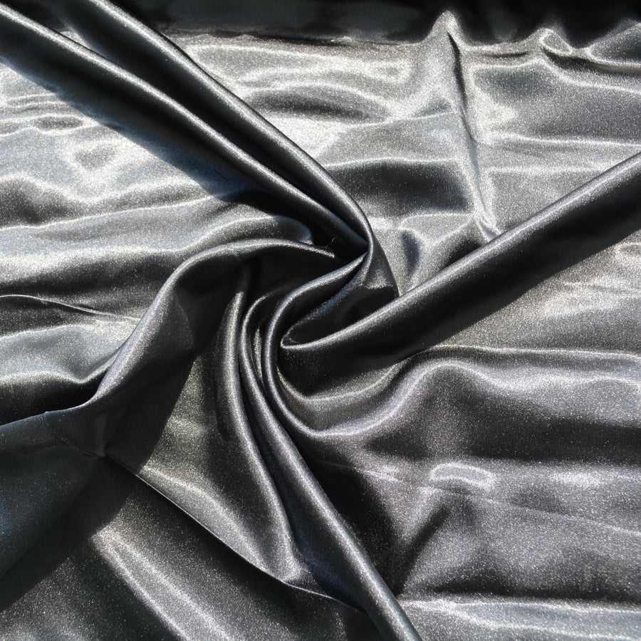 Black Satin Fabric | Designer Deadstock | Slip Dresses, summer sewing, luxury garments | By the Yard