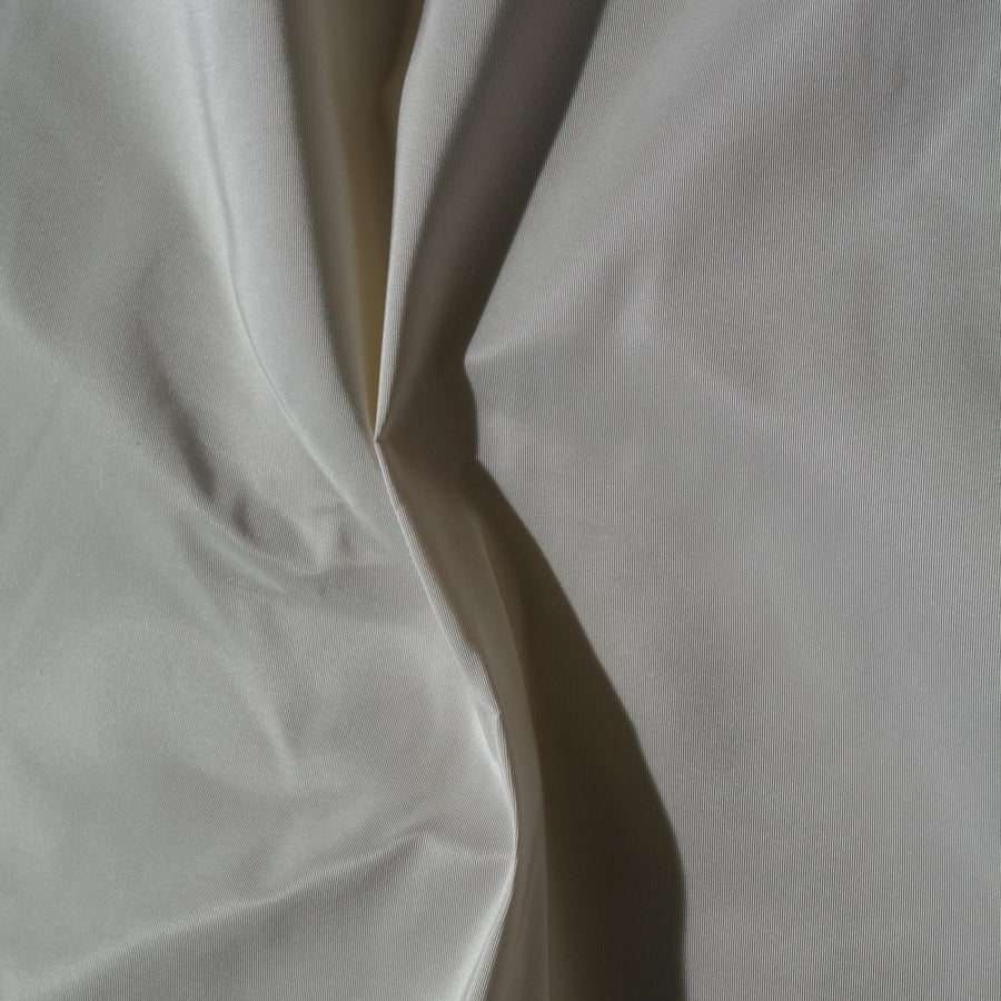 Silk Faille Fabric White 55" Wide Luxury Fabric | By the Yard