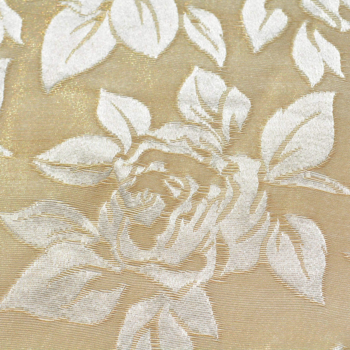 Silk Poly Brocade Fabric | Silk Floral Pattern | Upholstery Fabric & Home Decor Textile | Curtain, Drapery, Pillow | By 