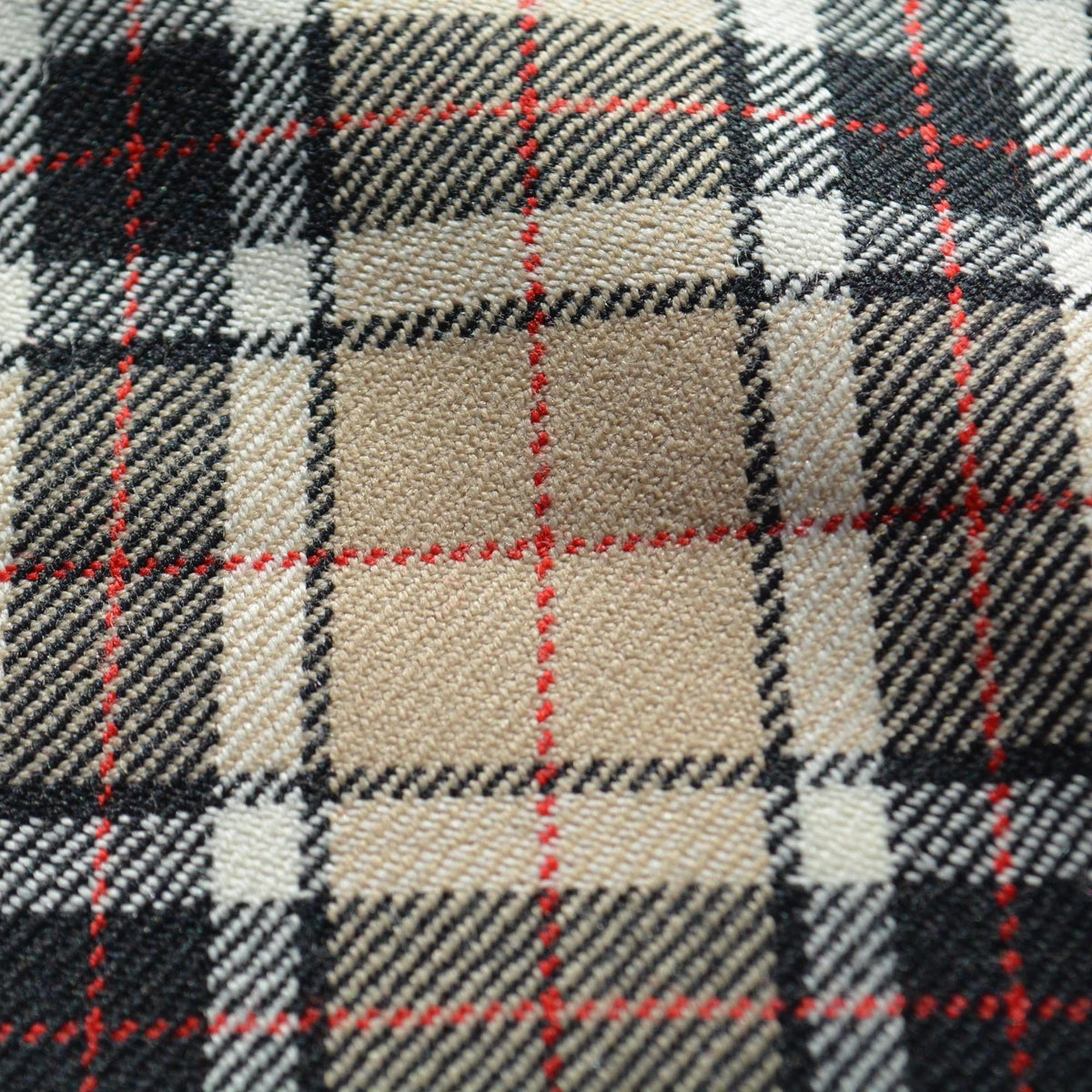 Lightweight Wool Tartan Fabric | 100% Designer Wool, 62" Wide | Luxury Suiting, Jackets, Coats, Apparel Fabric