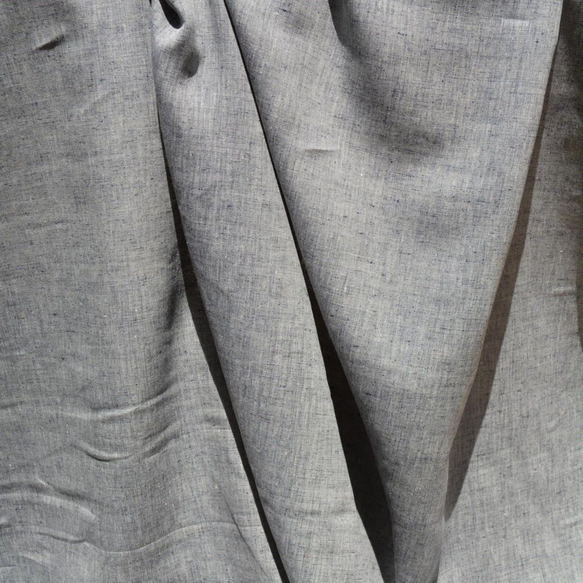Navy & White Linen Fabric | 100% Midweight Linen Solid Weave 60" Wide | Linen Yardage for Clothing, Summer Dresses, Home