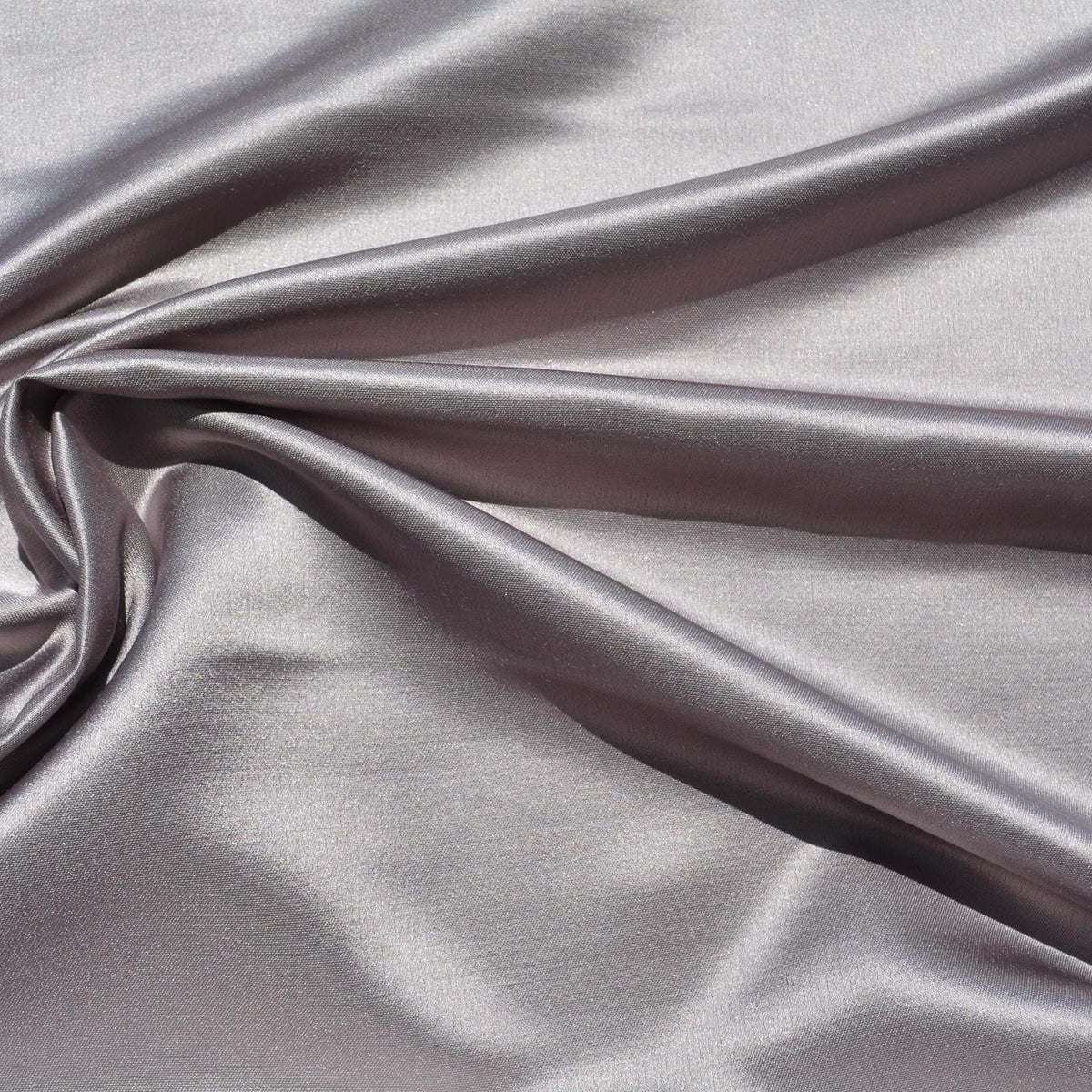 Silk Crepe Back Satin Fabric | Gray Mid-Weight Designer Deadstock | Dresses, Blouses, Special Occasion | By the Yard