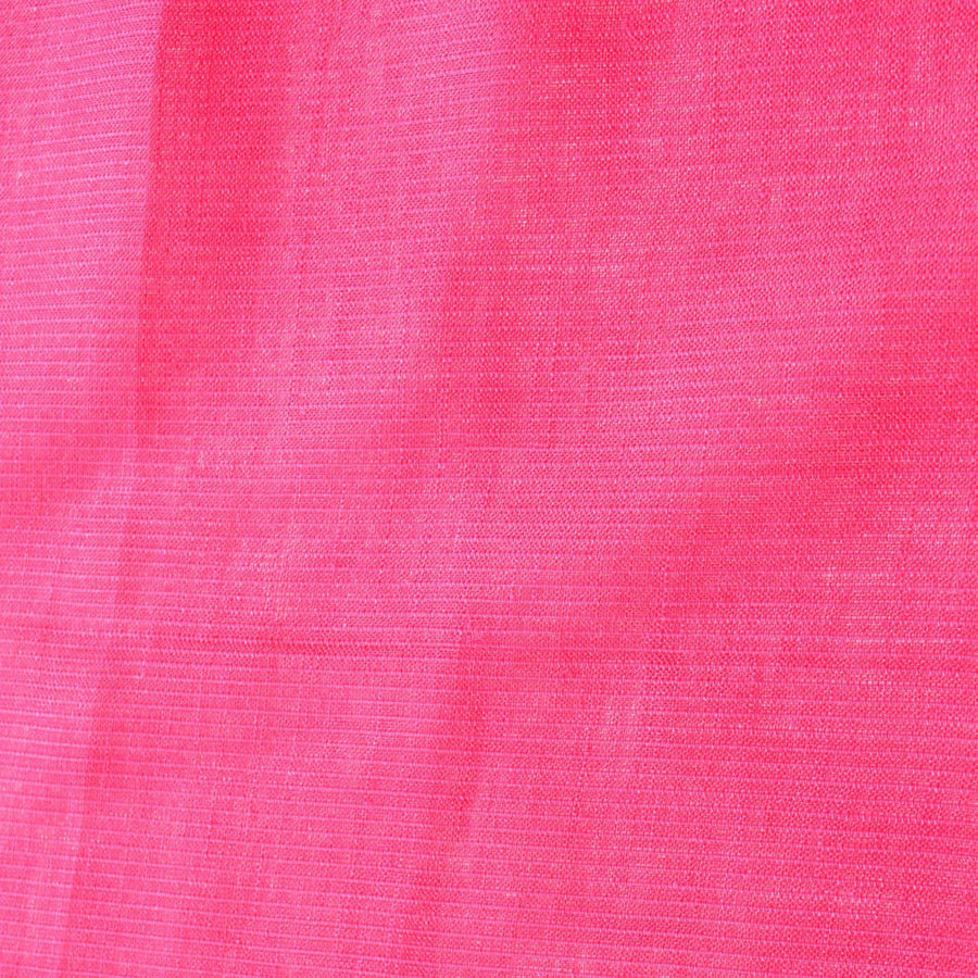 100% Linen Fabric Striped Bright pink striped 35" Wide Dressmaking Tailoring | By the Yard