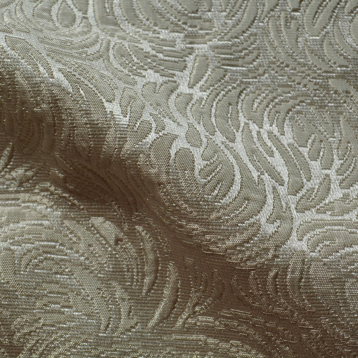 Brocade Fabric | Off-white | Upholstery Fabric & Home Decor Textile | Curtain, Drapery, Pillow | By the Yard