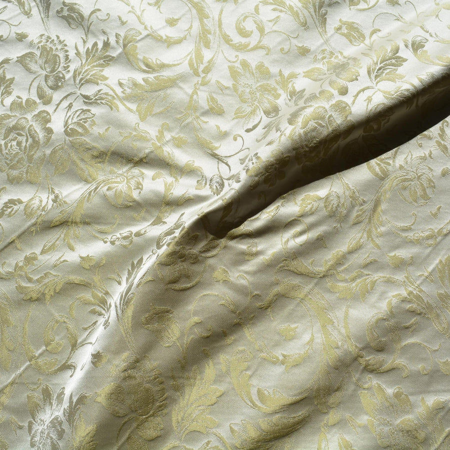 100% Silk Jacquard Fabric | Silk Double-Sided | Designer Fabric Yardage |By the Yard