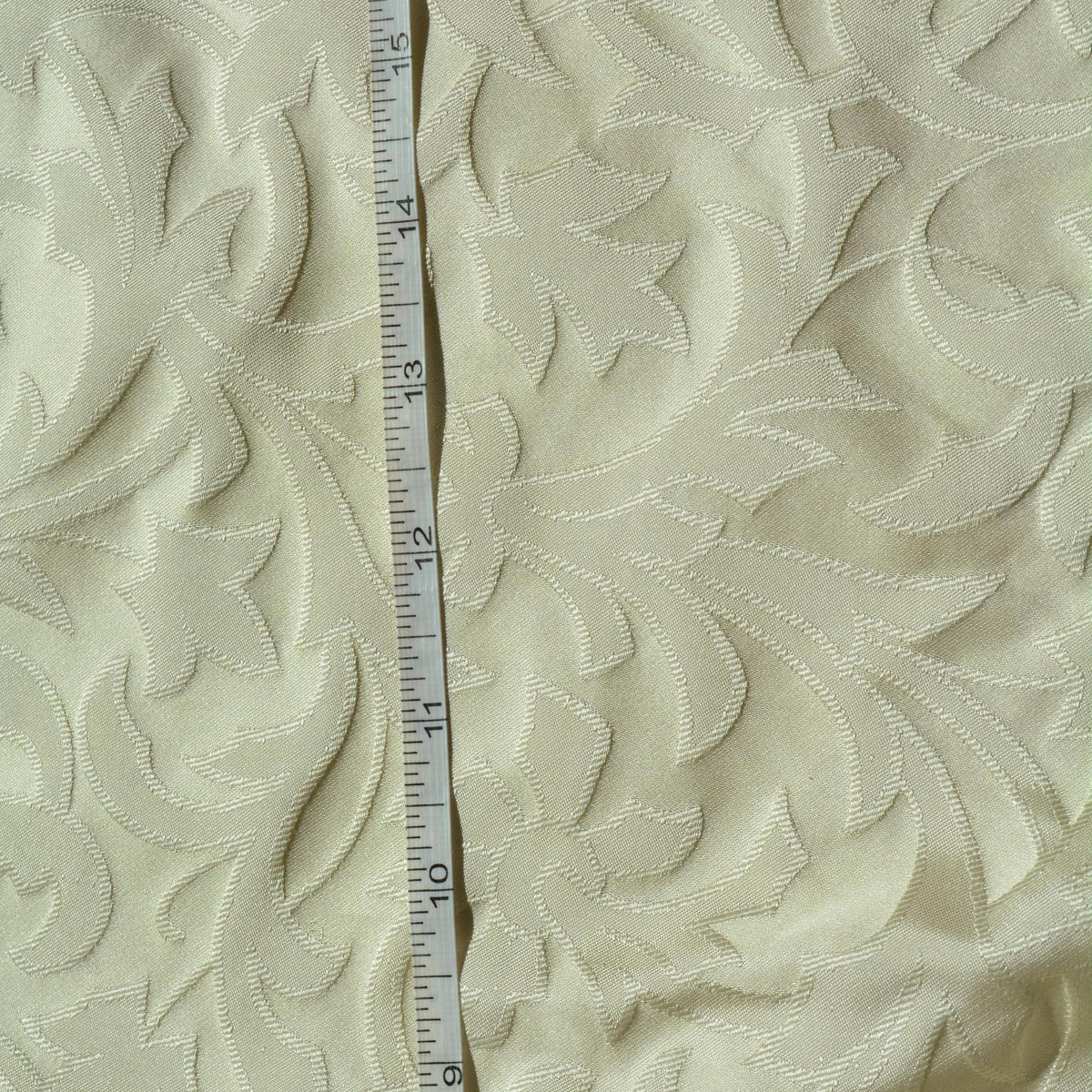 Silk Jacquard Fabric | 100% Silk Ivory Reversible Double Sided Midweight 54.5 Inch Wide | By the Yard