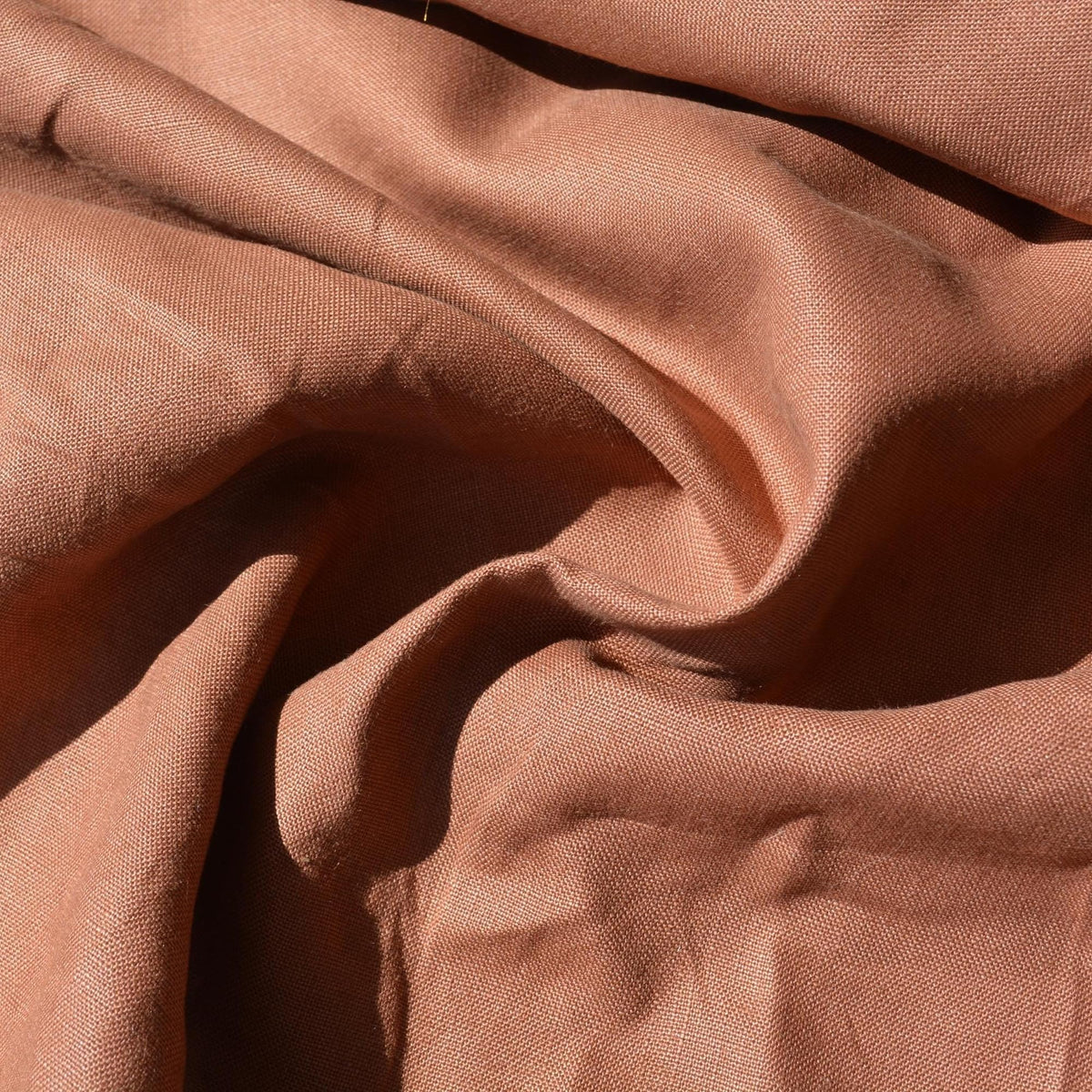 Brown | 100% linen | Linen | Designer Deadstock | By the Yard