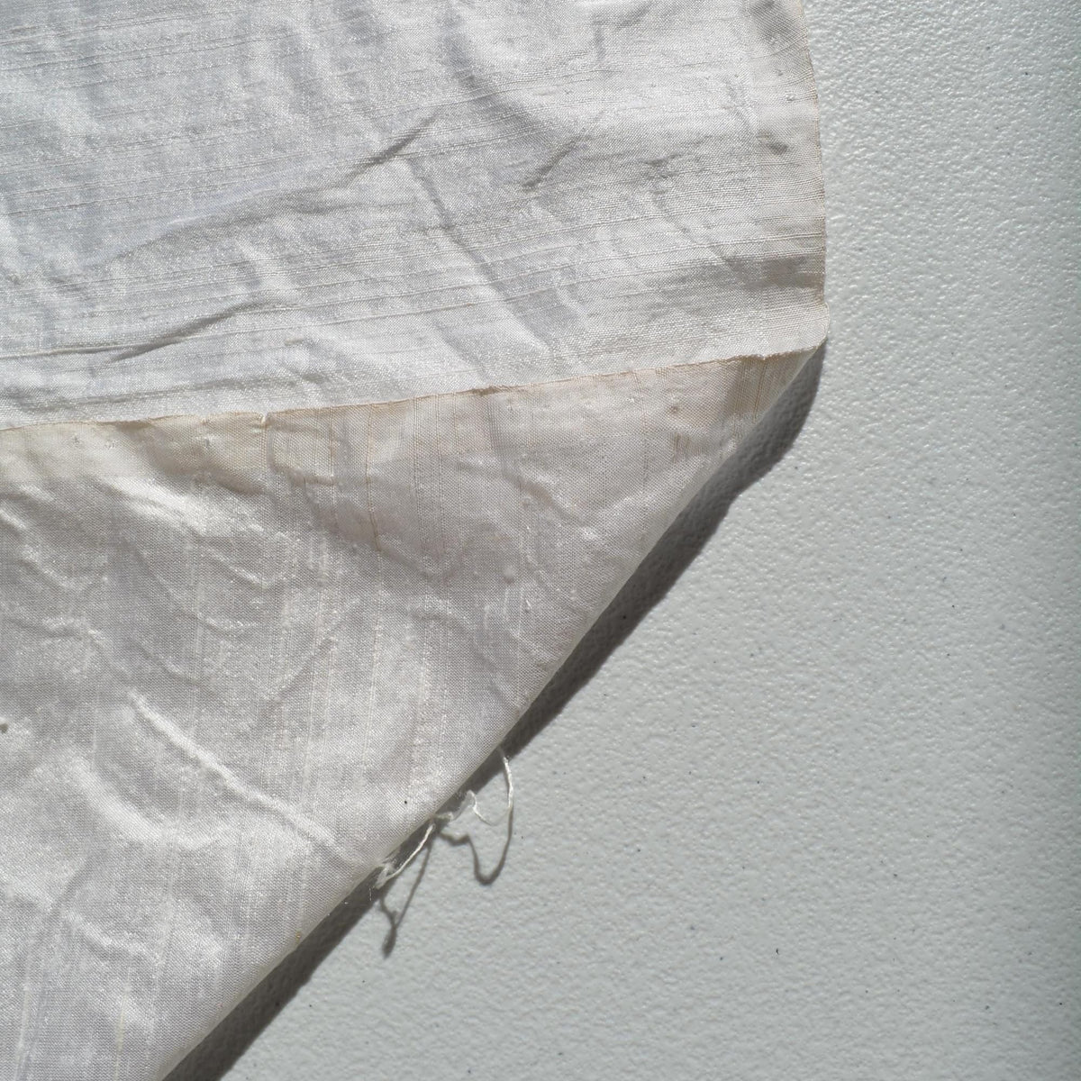 Silk Dupioni Fabric White 46" Wide Luxury Fabric | By the Yard