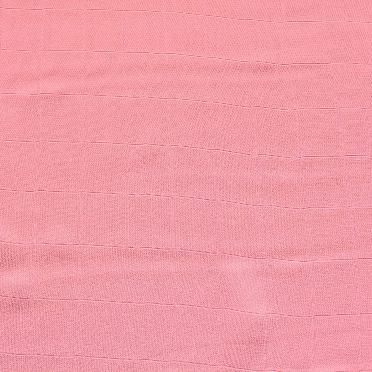 Stretch Crepe Fabric | Pink checkered | Designer Yardage |By the Yard