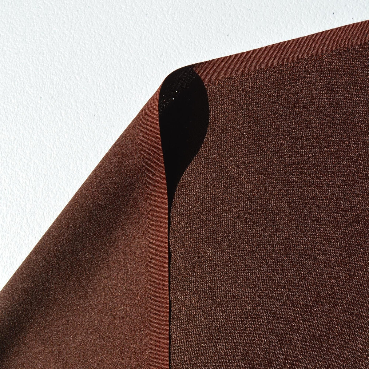 French Silk Satin Fabric Brown 35" Wide Luxury Fabric | By the Yard