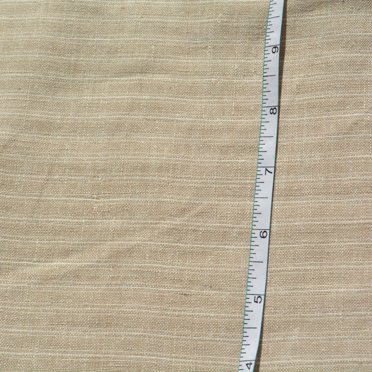 100% Linen Fabric Striped Beige striped 61" Wide Dressmaking Tailoring | By the Yard