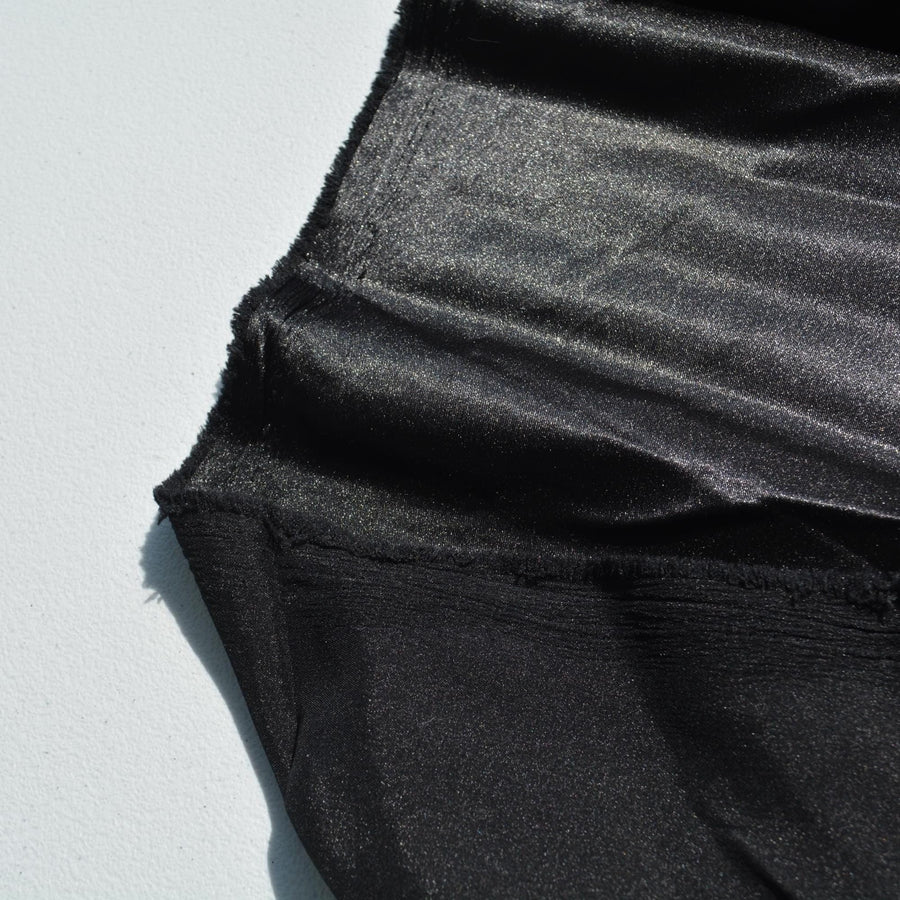 Black Satin Fabric | Designer Deadstock | Slip Dresses, summer sewing, luxury garments | By the Yard