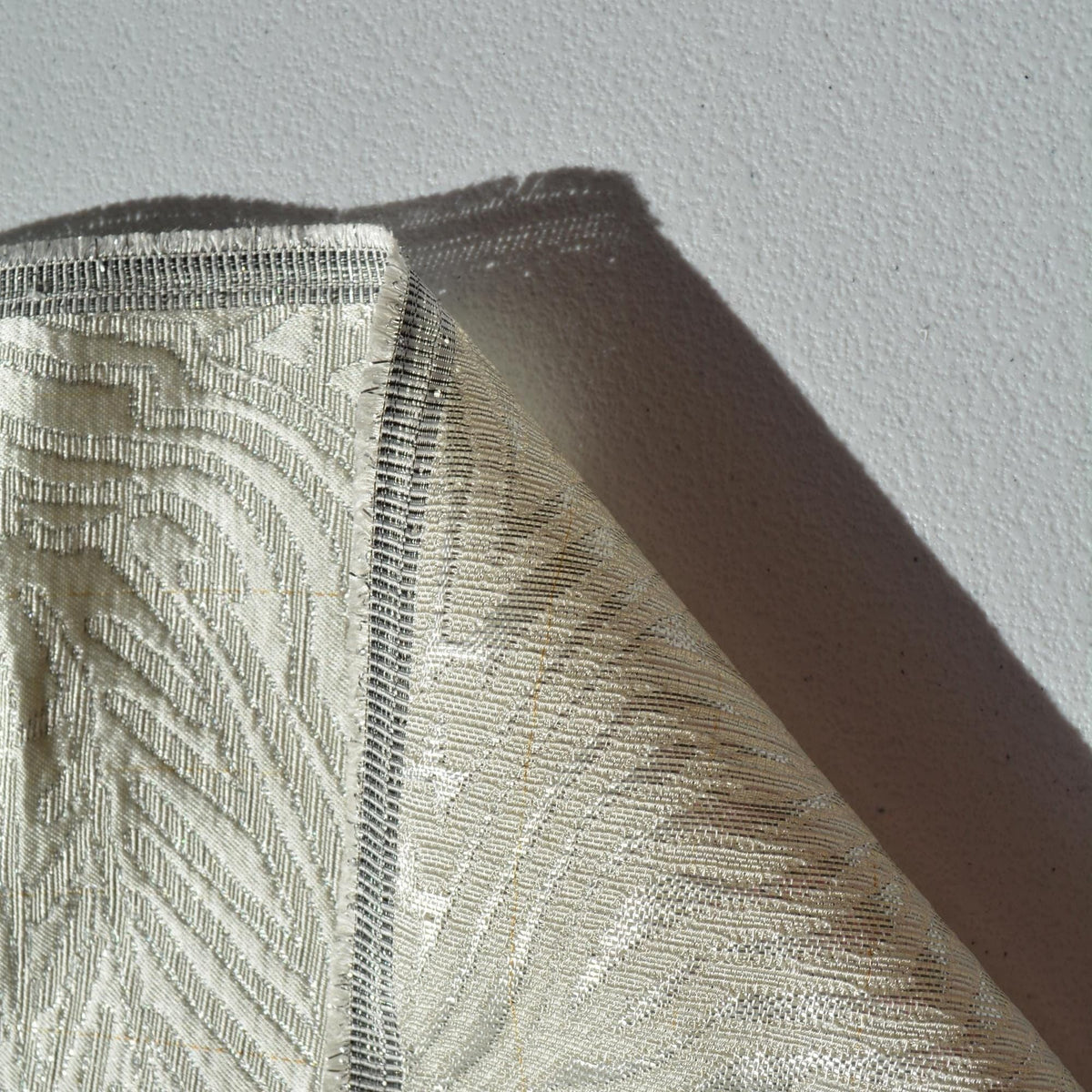 Brocade Fabric | Ivory | Upholstery Fabric & Home Decor Textile | Curtain, Drapery, Pillow | By the Yard