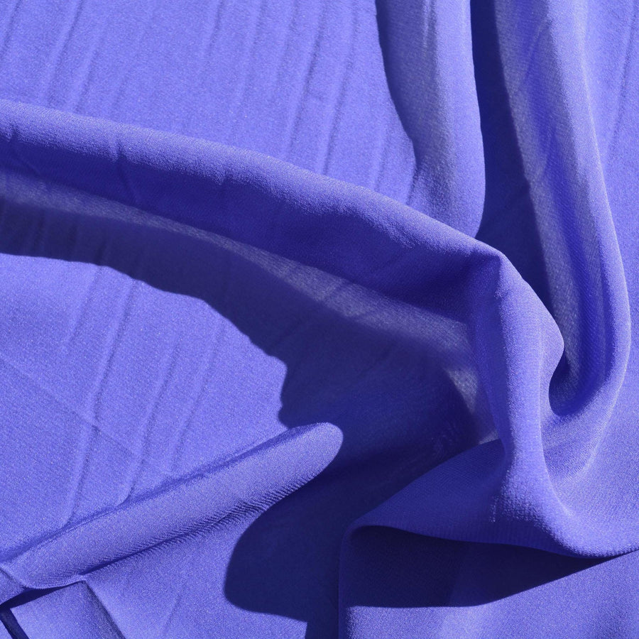 Silk Georgette Fabric | Purple | Luxury Designer Textile |By the Yard