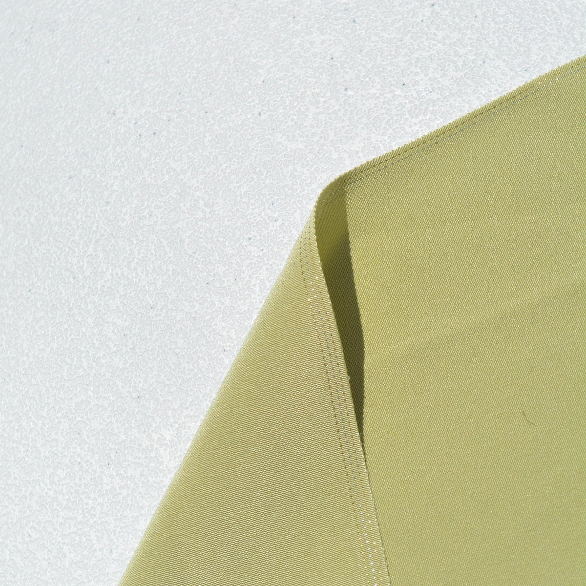 Pure Silk Crepe Fabric | Olive Green Heavyweight Designer Deadstock | Dresses, Skirts, Trousers | By the Yard